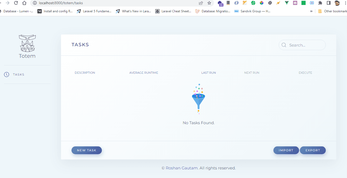 Laravel Schedule Manager. #Totem